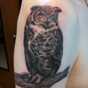 Brian Blalock Owl tattoo
