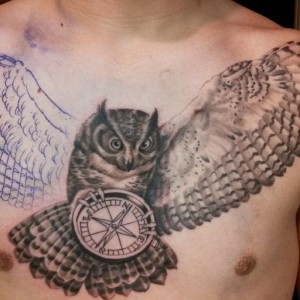 Brian Blalock Owl Tattoo