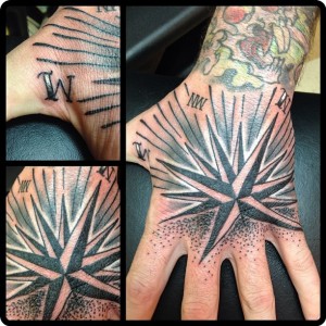 Hand tattoo by Geno