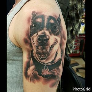 pet portrait tattoo