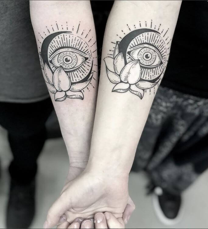 Tyler McCall Lotus Eye Tattoo Mantra Tattoo