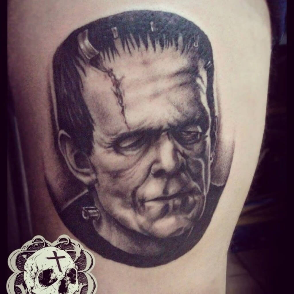 Horror realism tattoo