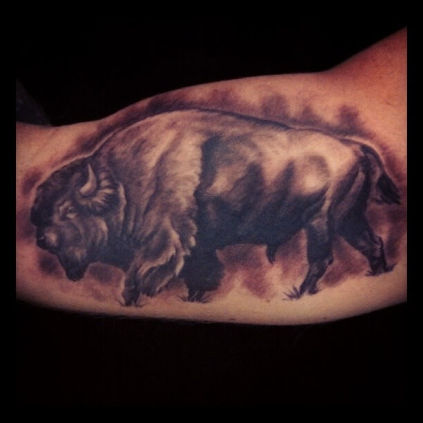 Bbuffalo Black and Grey tattoo