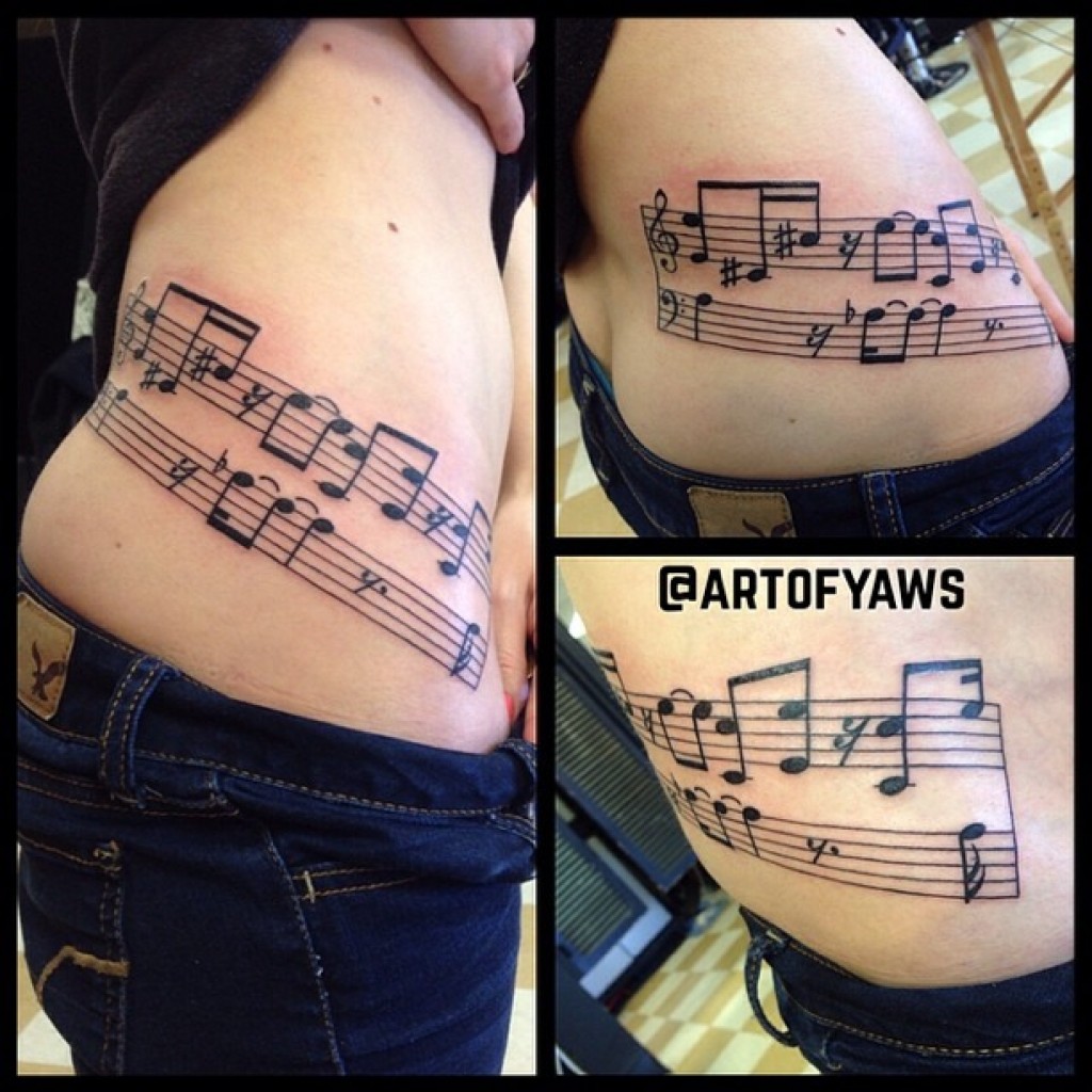 custom music tattoo