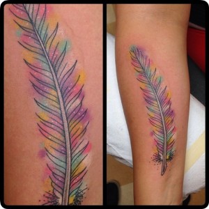 Healed tattoos