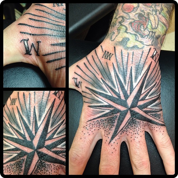 Hand tattoo by Geno
