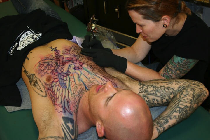 chest tattoos in Denver