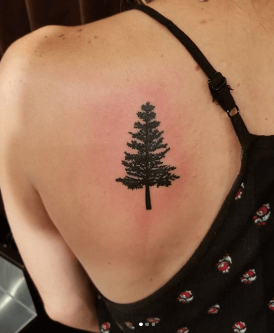 Colorado Pine Tree Silhouette Tattoo | Best Tattoo & Piercing Shop & Tattoo  Artists in Denver