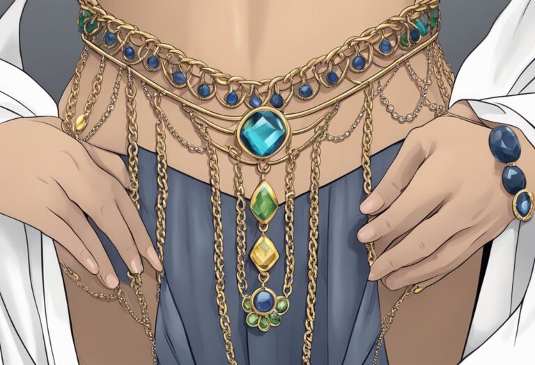 A woman's belly piercing