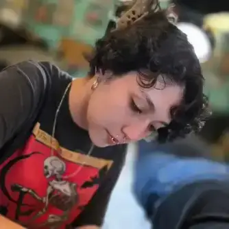 Display case featuring high-quality piercing jewelry