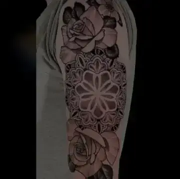 Elegant fine-line tattoo on a hand